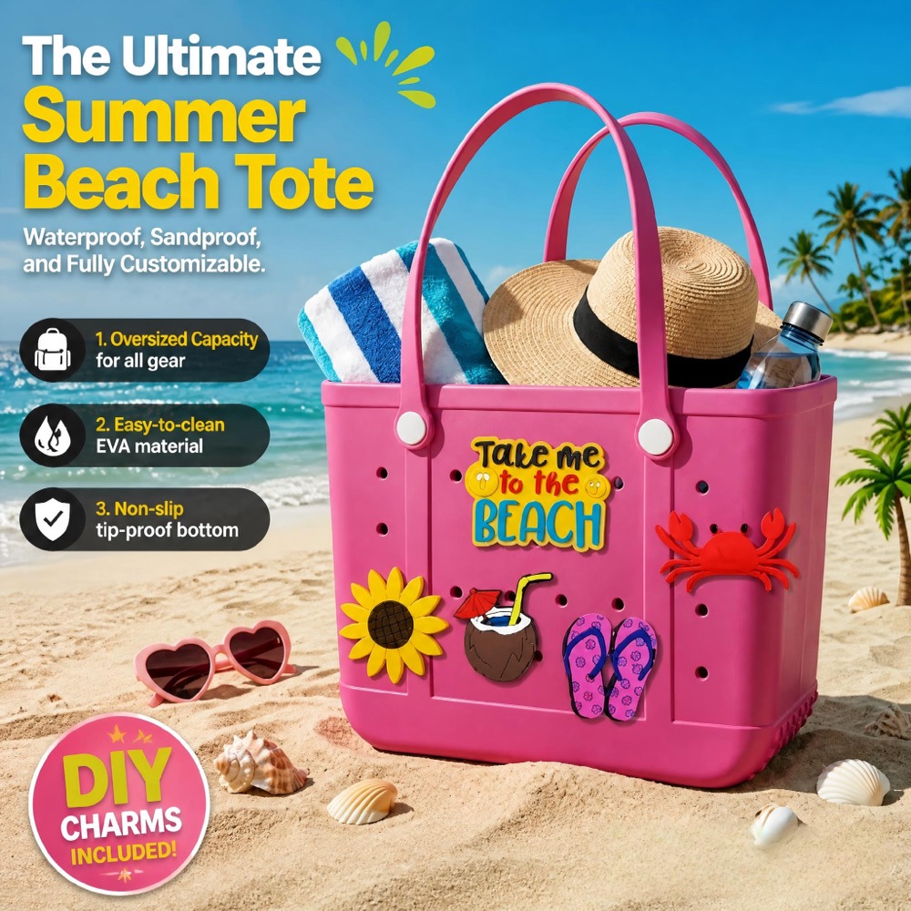 Большая женская пляжная сумка  – обзор и цена Tote Bag Beach